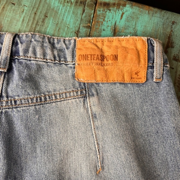 One Teaspoon Street Walkers High Waist 100% Cotton Vintage Inspired Jeans 31 - Picture 15 of 15